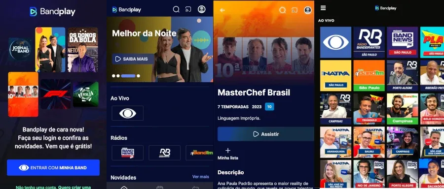 Tv Band ao Vivo - Pelo BandPlay Aplicativo Oficial