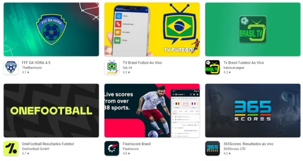 Aplicativos do Android Print Futebol ao Vivo